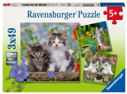 RAVENSBURGER CASSE-TÊTE 3 X 49 PIÈCES - CHATONS TIGRÉS #08046